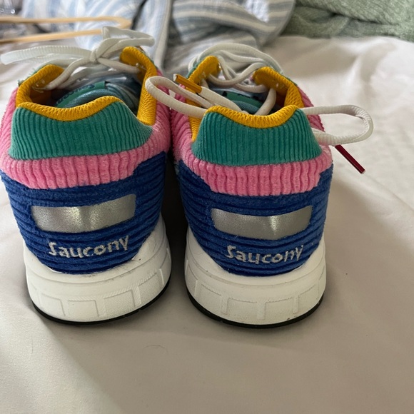 Saucony corduroy color block shoes - Picture 4 of 7